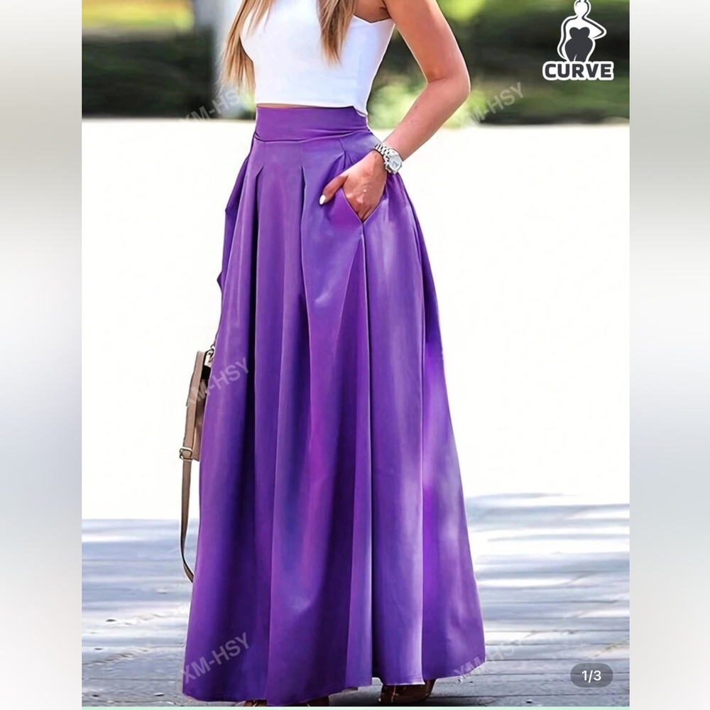 Purple Maxi Skirt